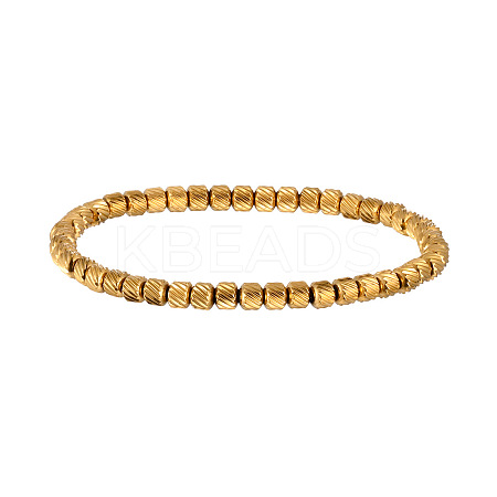 304 Stainless Steel Stretch Bracelets for Women Men WGB27EC-03-1
