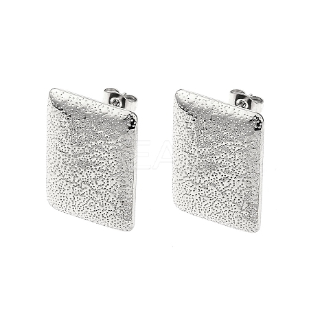 Non-Tarnish 304 Stainless Steel Stud Earring Findings STAS-L024-002P-03-1