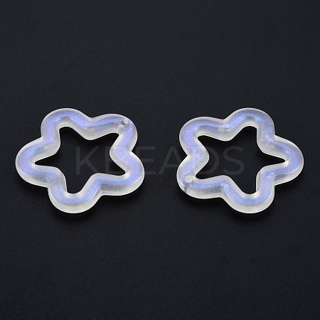 Transparent Luminous Acrylic Pendants TACR-T007-12E-1
