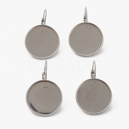 Tarnish Resistant 304 Stainless Steel Leverback Earring Findings LS-STAS-L253-005A-P-1