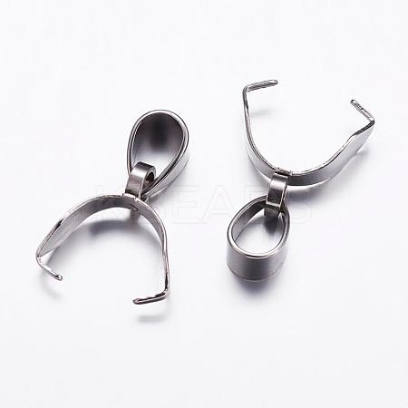 Tarnish Resistant 304 Stainless Steel Pinch Bails STAS-K146-090-4x16-1