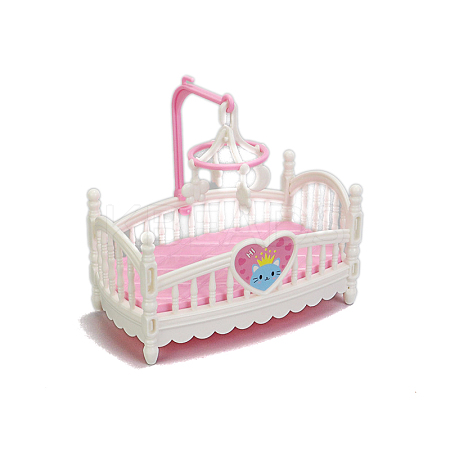 Mini PVC Plastic Baby's Cot Miniature Ornaments PW-WGEBC2D-02-1