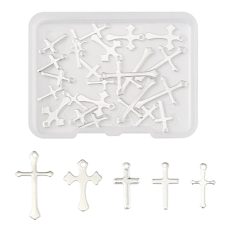 25Pcs 5 Styles Brass Pendants KK-FS0001-51S-1