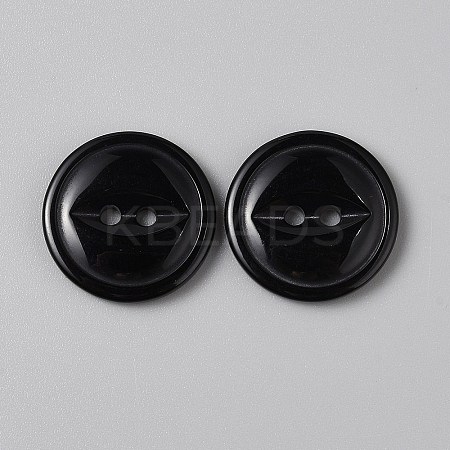 2-Hole Resin Buttons FIND-WH0170-88H-01-1