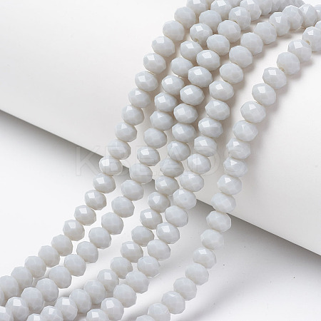 Opaque Solid Color Glass Beads Strands EGLA-A034-P2mm-D15-1
