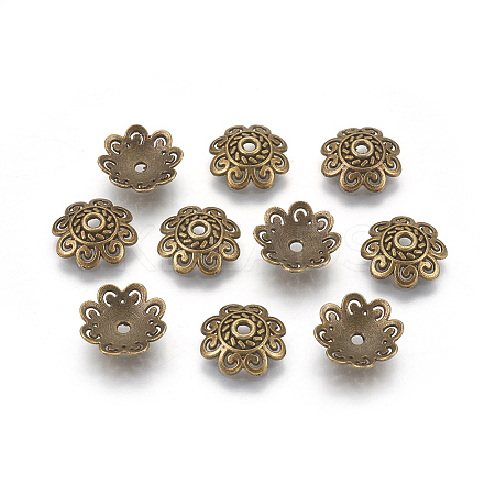 Tibetan Style Bead Caps LS-TIBE-60309-AB-FF-1