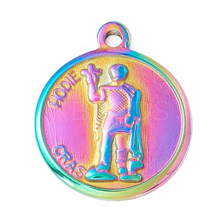 Ion Plating(IP) 304 Stainless Steel Pendants STAS-C049-25M-1