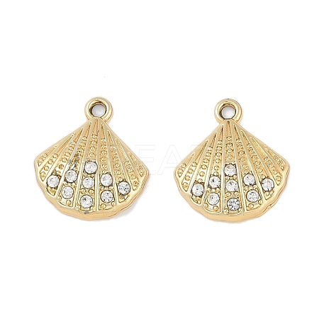 Alloy Crystal Rhinestone Pendants FIND-M018-14G-1