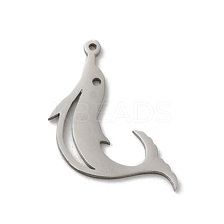 Non-Tarnish 201 Stainless Steel Pendants LS-STAS-E206-04P-02-1