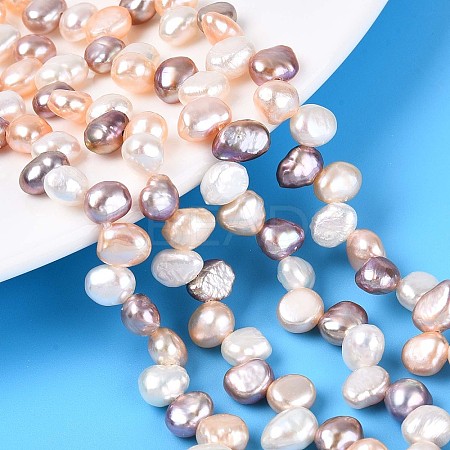 Natural Cultured Freshwater Pearl Beads Strands PEAR-T006-12-1