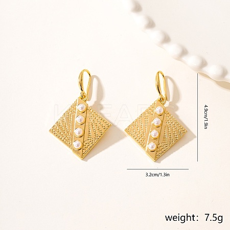 Luxury Vintage Exaggerated Metal Leaf Earrings for Party Gift Banquet Wear JZ7614-3-1