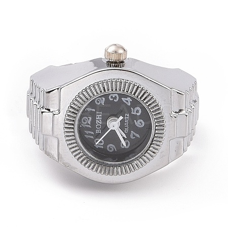 201 Stainless Steel Stretch Watchband Finger Ring Watches LS-WACH-G018-03P-03-1