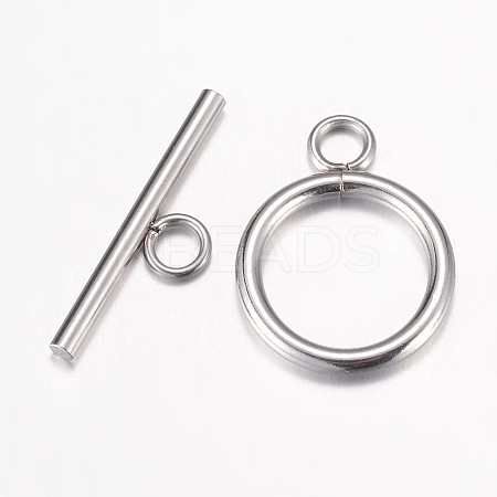 Tarnish Resistant 304 Stainless Steel Toggle Clasps LS-STAS-P100-07P-1