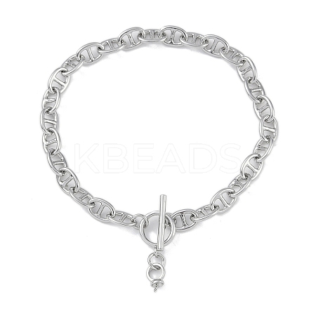 Brass Mariner Link Chain Bracelet Making KK-U020-12P-1