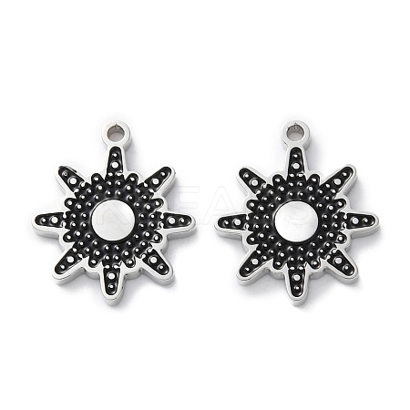 304 Stainless Steel Enamel Charms STAS-M102-18P-02-1