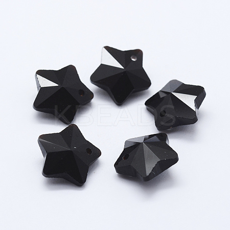 Transparent Glass Pendants GLAA-P037-04-08-1