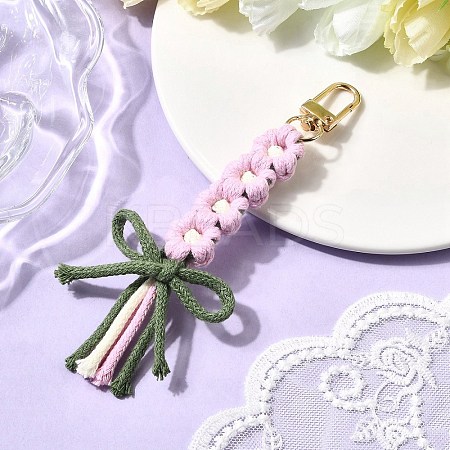 Cotton Pendant Decorations HJEW-TA00396-03-1