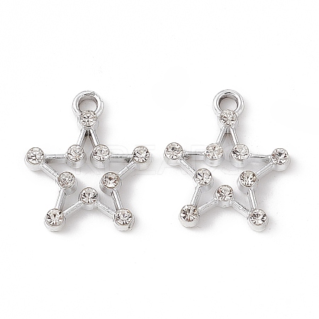 Alloy Crystal Rhinestone Pendants ALRI-K049-08P-1