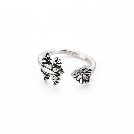 Men's Alloy Cuff Finger Rings RJEW-N029-078-1