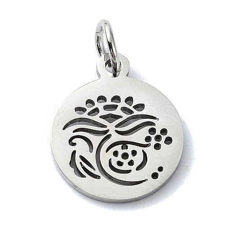 Non-Tarnish 304 Stainless Steel Charms STAS-C097-46P-04-1