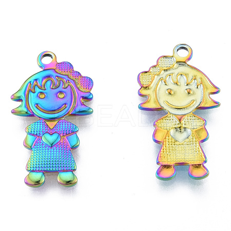 Ion Plating(IP) 304 Stainless Steel Pendants STAS-N098-183M-1