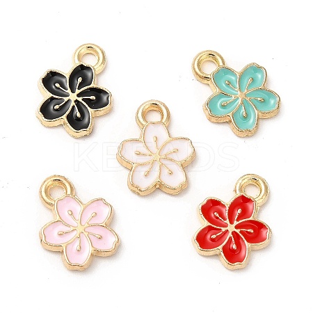 Alloy Enamel Charms ENAM-C005-34G-1