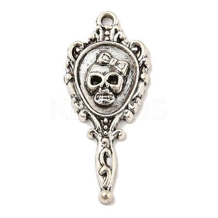 Tibetan Style Alloy Pendants TIBE-L013-09AS-01-1
