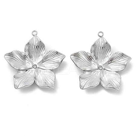 304 Stainless Steel Rhinestone Pendants STAS-Z121-53P-1