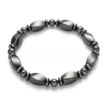Non-Magnetic Synthetic Hematite Bracelets BJEW-E003-8-1