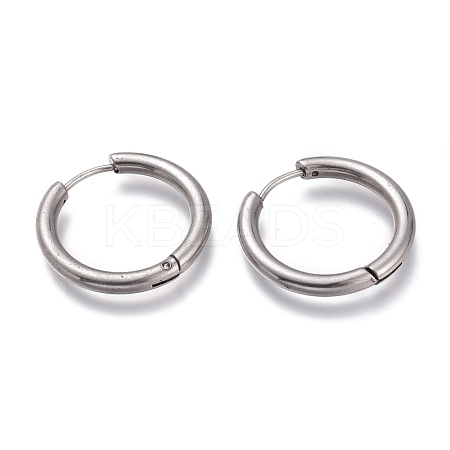 Tarnish Resistant 201 Stainless Steel Huggie Hoop Earrings EJEW-O095-05-06-1