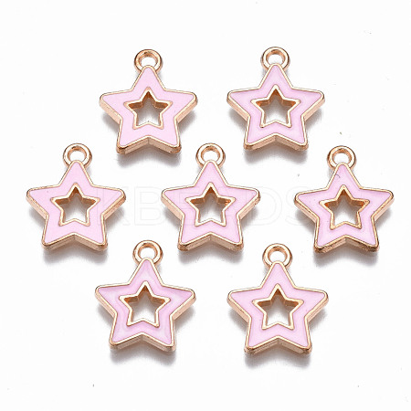 Alloy Enamel Pendants ENAM-S121-027B-1