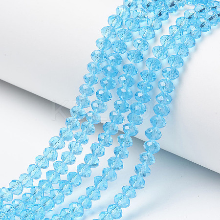 Glass Beads Strands EGLA-A044-T8mm-D08-1
