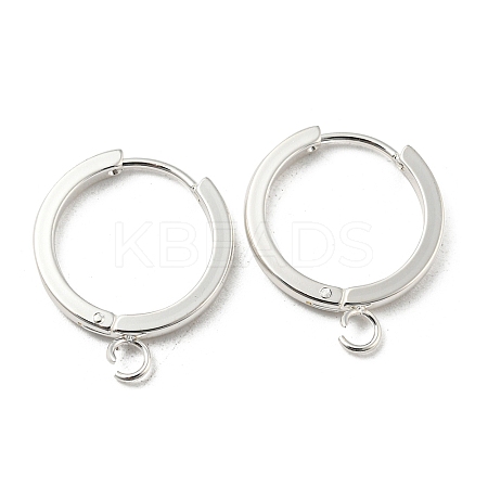201 Stainless Steel Huggie Hoop Earrings Findings STAS-A167-01D-S-1