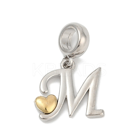 Brass European Dangle Charms LS-KK-Z097-01M-GP-1