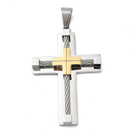 304 Stainless Steel Pendants STAS-H256-05GP-1