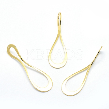 Brass Pendants KK-P155-18G-NR-1