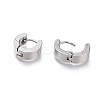 Tarnish Resistant 304 Stainless Steel Huggie Hoop Earrings X-EJEW-O087-09D-P-2