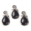 Synthetic Blue Goldstone Pendants G-A031-02P-09-1