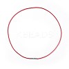 Waxed Polyester Cord Necklace Making MAK-I011-05-B-02-1