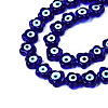 Handmade Evil Eye Lampwork Beads Strands LAMP-N029-008-3