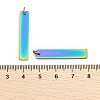 Ion Plating(IP) 304 Stainless Steel Pendants STAS-I311-14B-RC-3