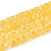 Crackle Transparent Glass Beads Strands GLAA-N062-6mm-04-1