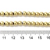 Electroplated Synthetic Magnetic Hematite Beads Strands G-I364-D01-G-4
