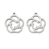 Hollow 201 Stainless Steel Pendants STAS-F337-10C-P-1