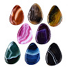 Dyed Natural Brazilian Agate Big Pendants G-T104-16M-3