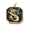 Rack Plating Brass Micro Pave Cubic Zirconia Pendants KK-M230-18G-2