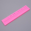 Zipper Shape Fondant Molds DIY-WH0210-18-1