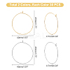 60Pcs 2 Colors 316 Surgical Stainless Steel Wine Glass Charms Rings STAS-DC0001-45-5