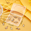 12Pcs 3 Style Brass Micro Pave Cubic Zirconia Pendants KK-BBC0002-98-7