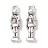 Tibetan Style Alloy Soldier Pendants TIBEP-GC160-AS-RS-1